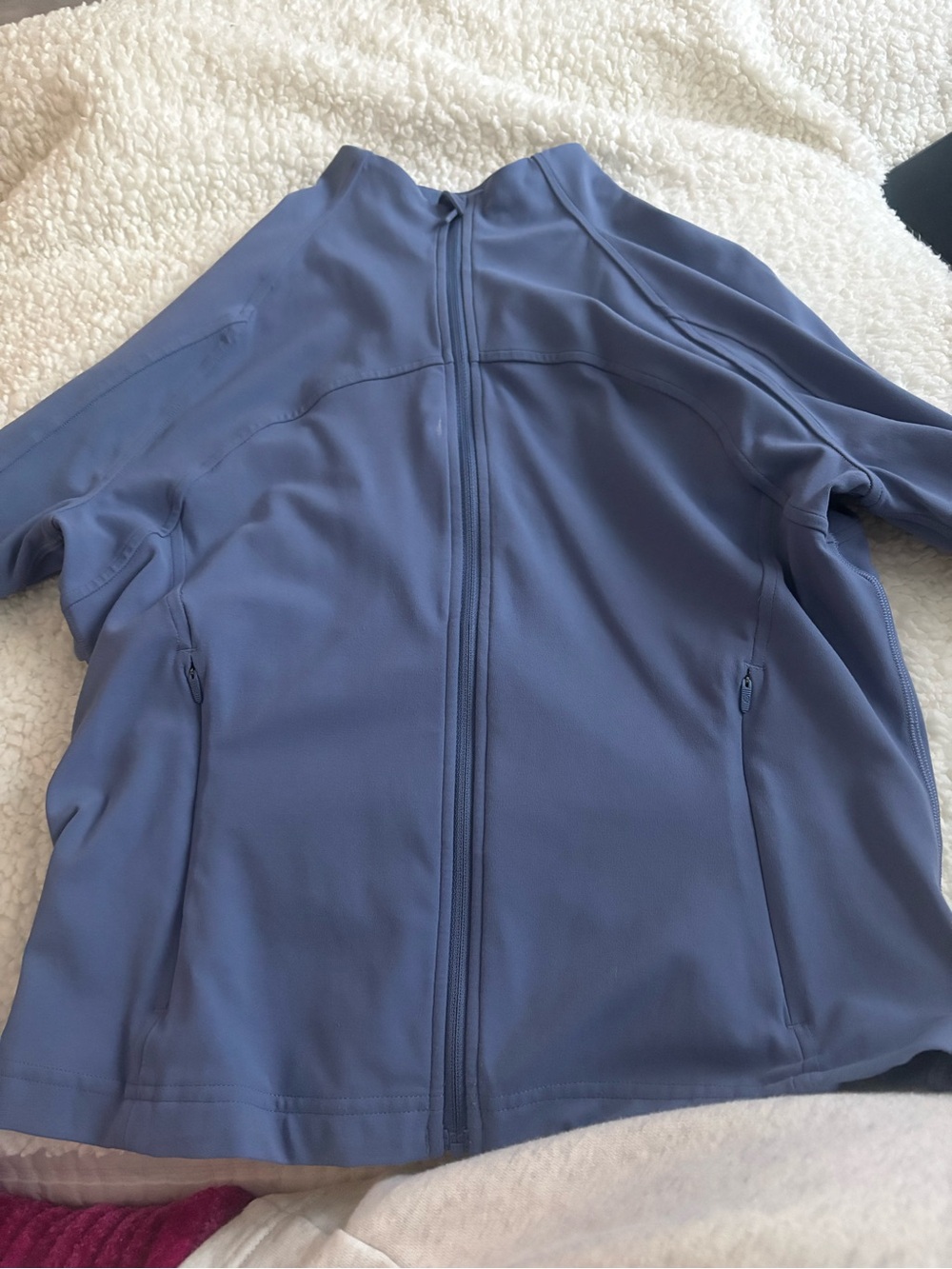 lululemon athletica women's zip-up utility jacket in muted periwinkle